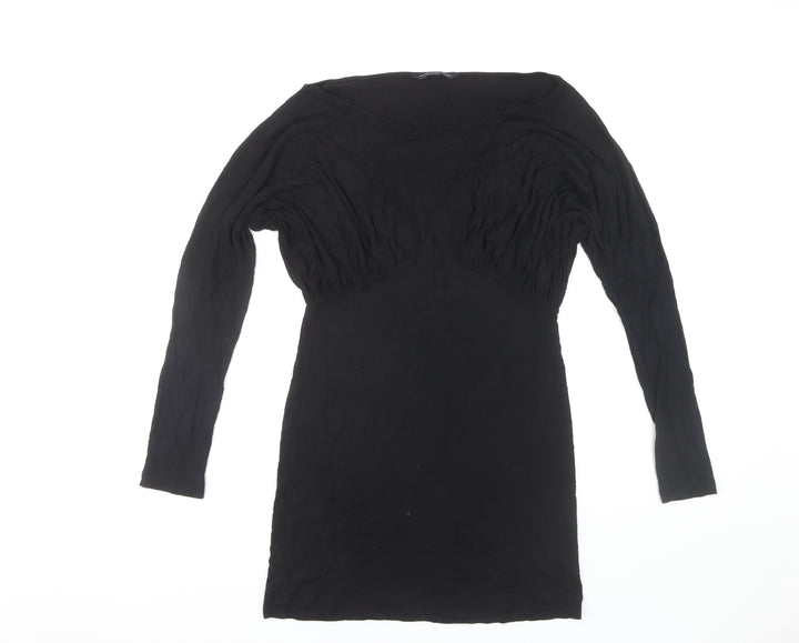 French Connection Women's Black Long Sleeve Dress, Size 14