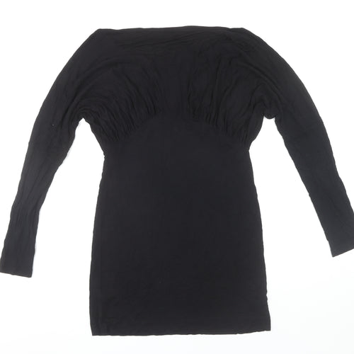 French Connection Women's Black Long Sleeve Dress, Size 14