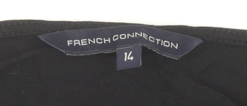 French Connection Women's Black Long Sleeve Dress, Size 14