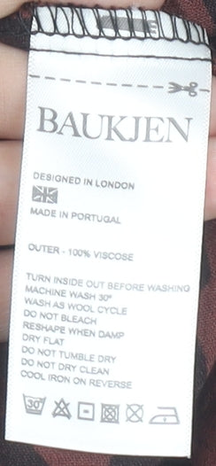 Baukjen Women’s Multicoloured Animal Print Skirt UK 10