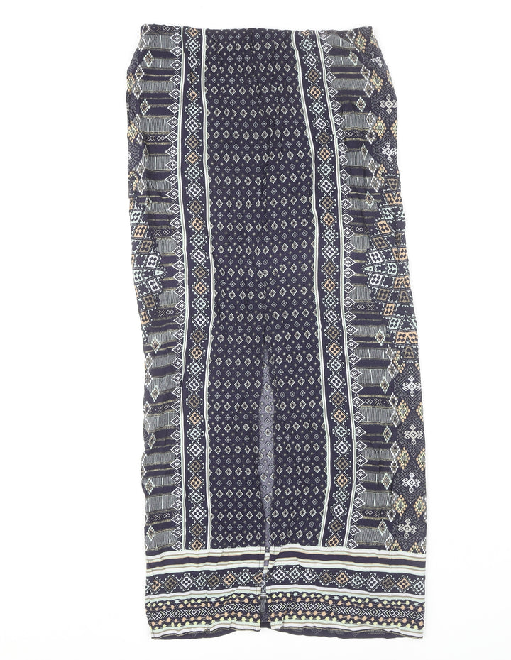 Warehouse Women's Size 8 Geometric Multicoloured Skirt
