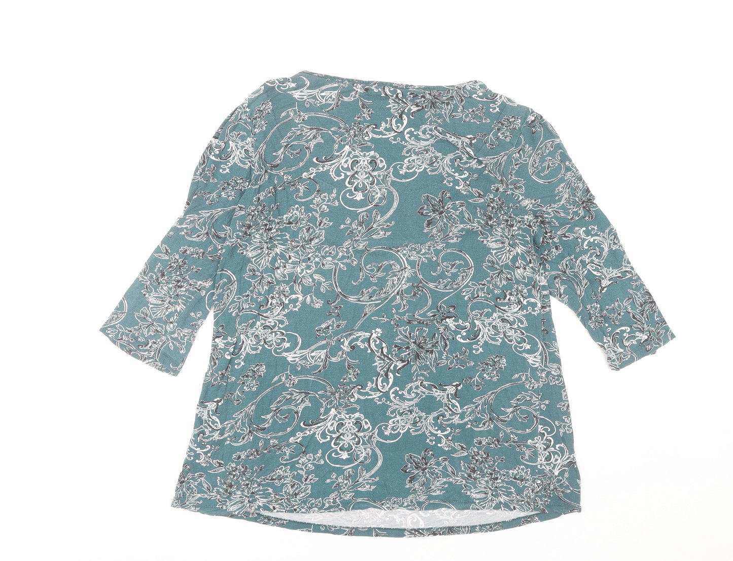 Next Women's Petite Floral Top, Size 10, 3/4 Sleeve