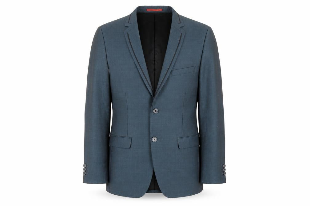 Front view of Lambretta Men's Blue Regular Fit Jacket 38