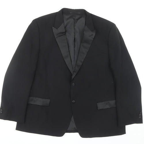 FELLINI TAILORED Men's Black Tuxedo Blazer 48 S