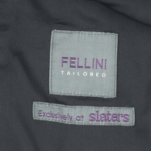 FELLINI TAILORED Men's Black Tuxedo Blazer 48 S