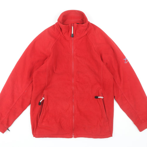 X-ERT Women's Red Fleece Jacket, Size 10, Casual Wear