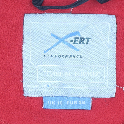 X-ERT Women's Red Fleece Jacket, Size 10, Casual Wear