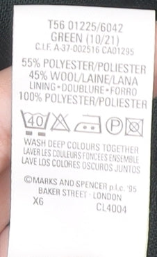 Marks and Spencer Women's Green Knee Length Pencil Skirt