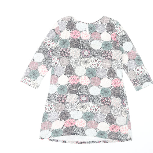 White Stuff Women's Multicoloured Floral Tunic Top Size 10