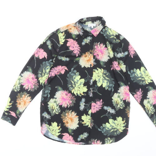 Warehouse Women's Multicoloured Floral Blouse - Size 10