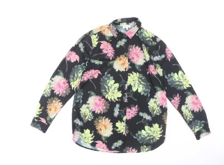 Warehouse Women's Multicoloured Floral Blouse - Size 10