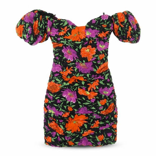 Zara Women's Multicoloured Floral Bodycon Dress XS