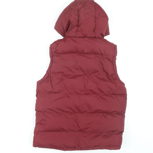 Lee Cooper Women's Red Puffer Waistcoat Size 10