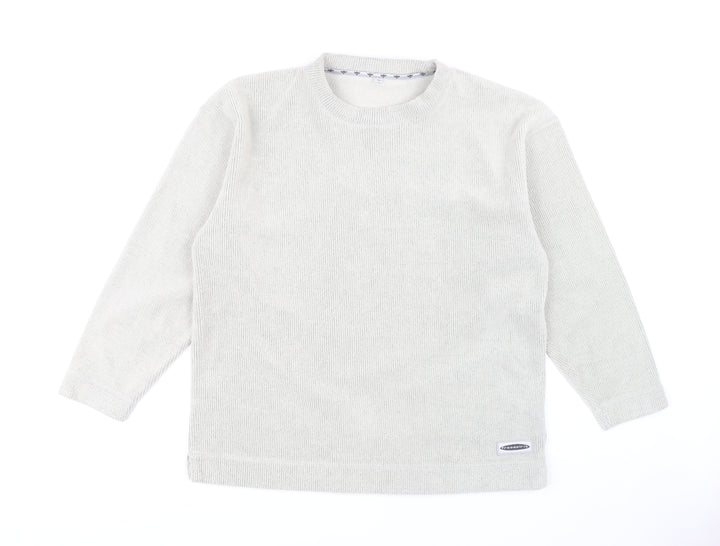 Freespirit Men's Ivory Knit Pullover Sweatshirt M