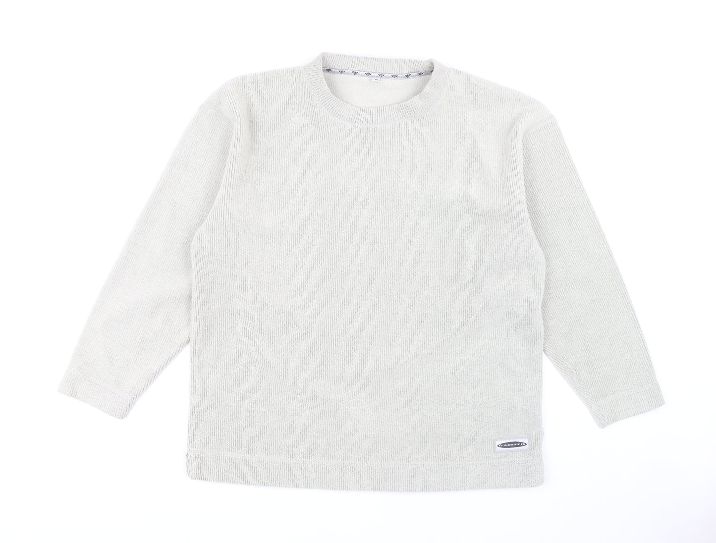 Freespirit Men's Ivory Knit Pullover Sweatshirt M