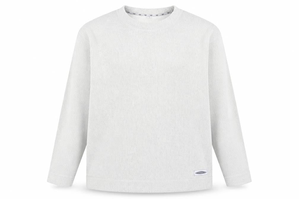 Front view of Freespirit Men's Ivory Knit Pullover Sweatshirt M