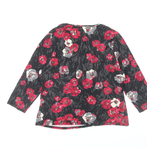 East Women's Floral Wrap Blouse, Multicoloured, Size 18