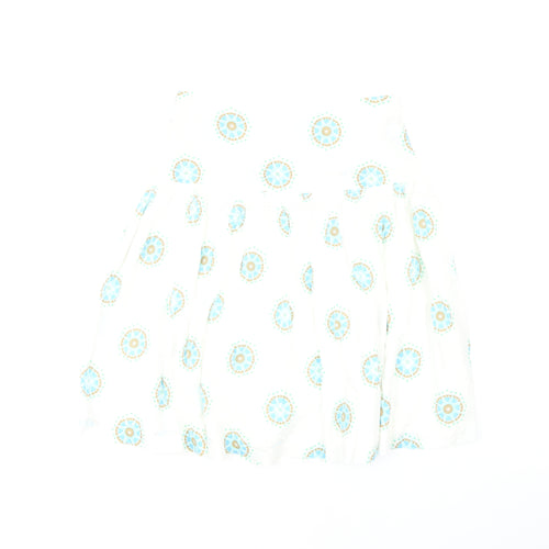 White Stuff Women’s White Geometric Skirt Size 10