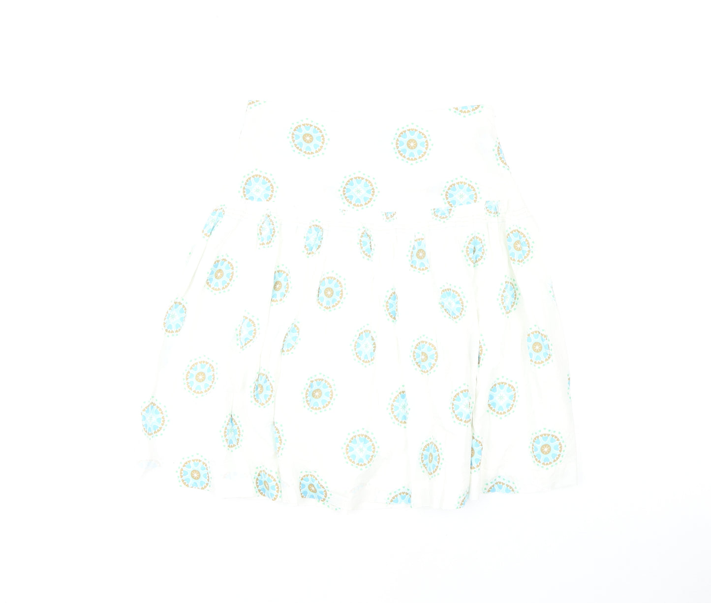 White Stuff Women’s White Geometric Skirt Size 10