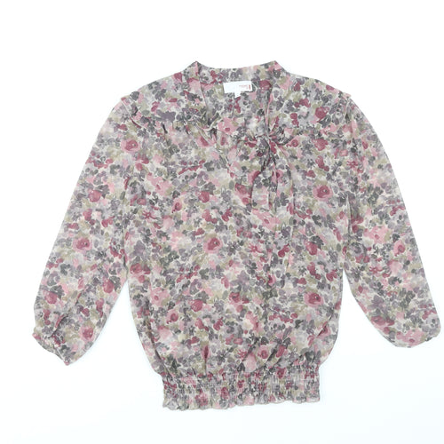 Next Women's Multicoloured Floral Blouse Size 8