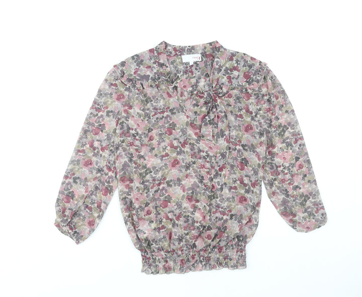 Next Women's Multicoloured Floral Blouse Size 8