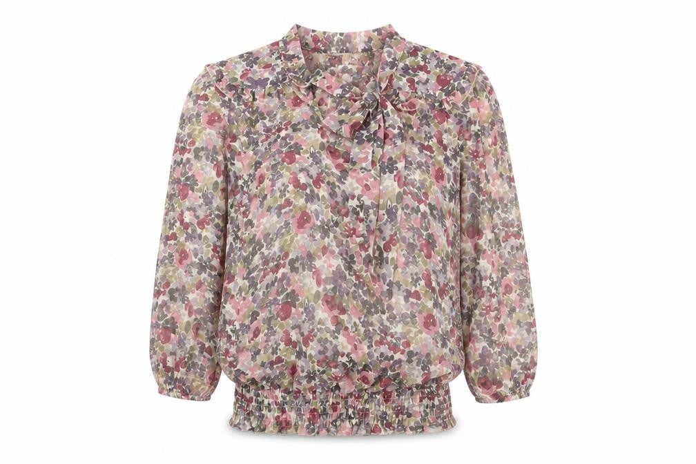 Front view of Next Women's Multicoloured Floral Blouse, size 8