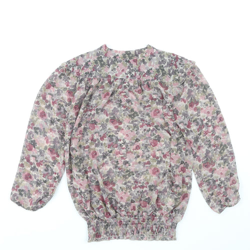 Next Women's Multicoloured Floral Blouse Size 8