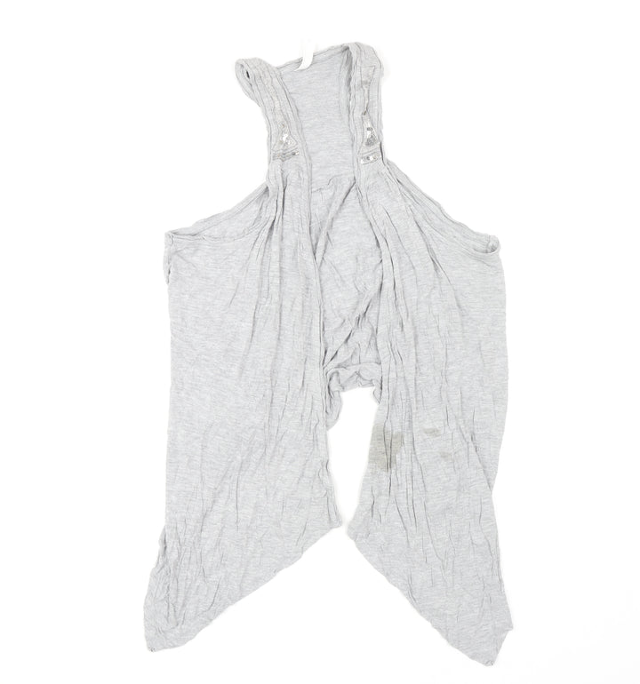 Marks and Spencer Women's Grey Sleeveless Cape, Size 18