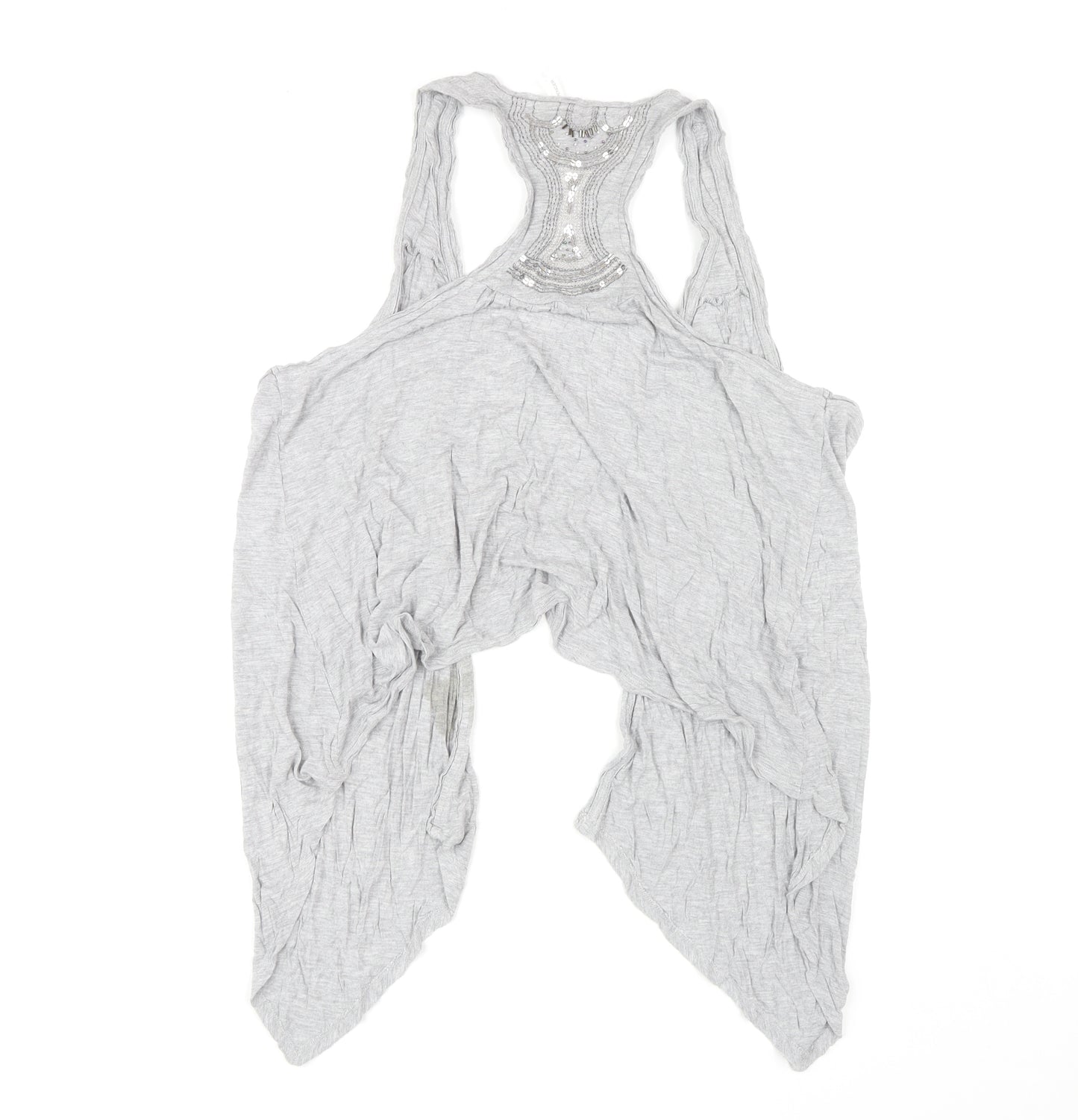 Marks and Spencer Women's Grey Sleeveless Cape, Size 18