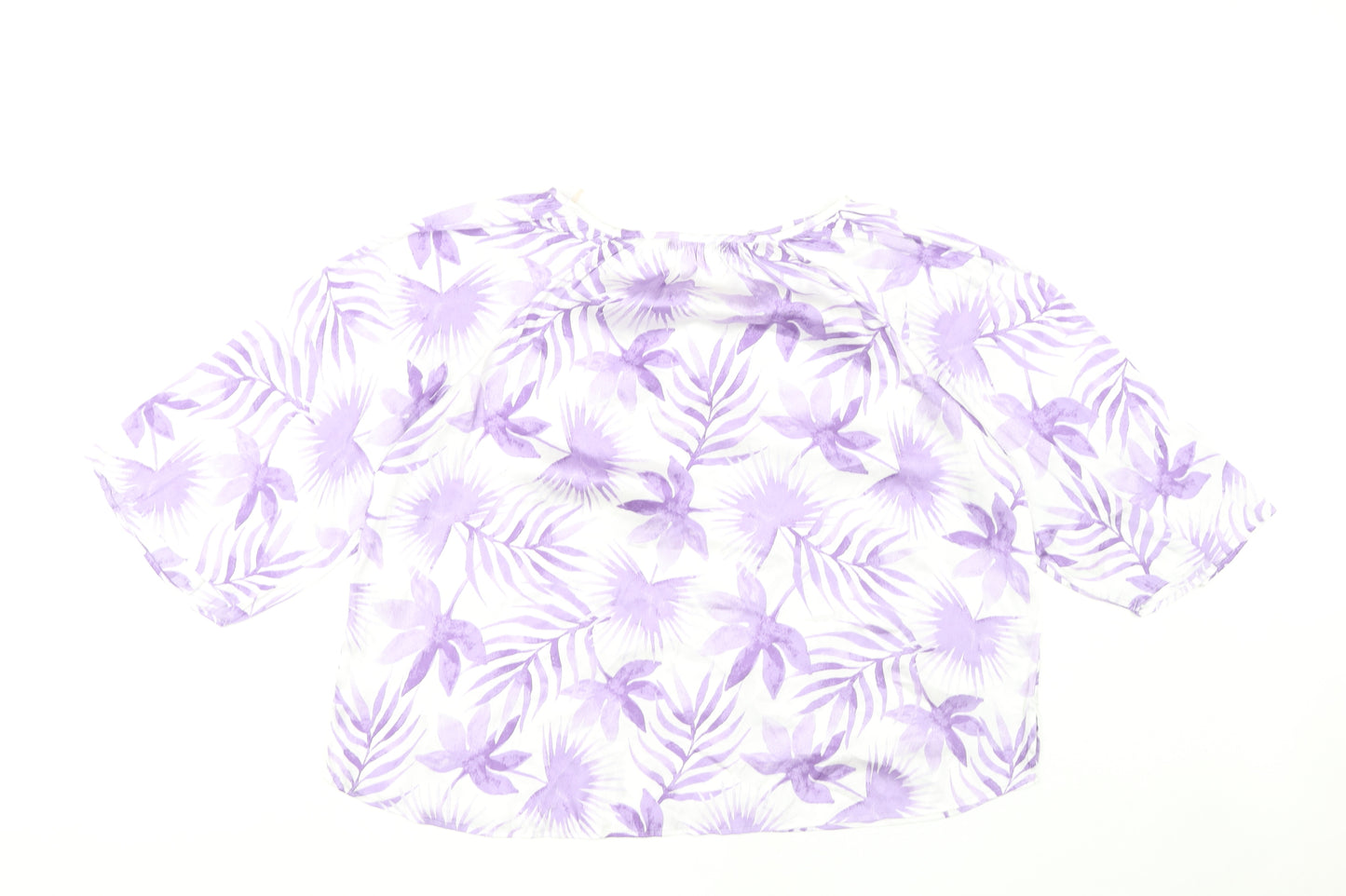 Marks and Spencer 3/4 Sleeve Floral Blouse UK 14