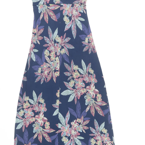 Fat Face Women's Blue Floral Maxi Dress Size 12