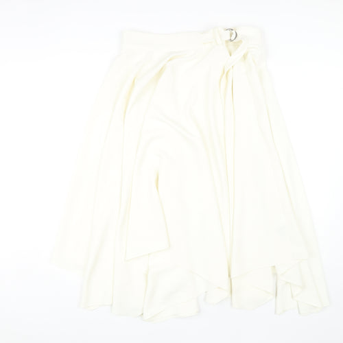 Marks and Spencer Women's White Skirt, Size 16