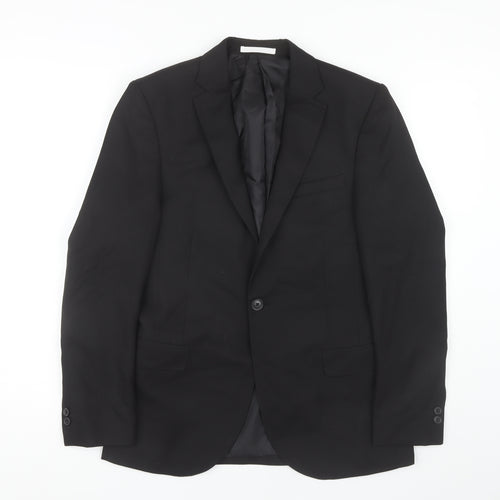 Moss London Black Slim Fit Blazer Men's 36