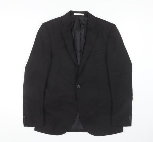 Moss London Black Slim Fit Blazer Men's 36