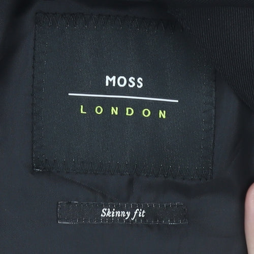 Moss London Black Slim Fit Blazer Men's 36