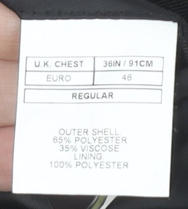 Moss London Black Slim Fit Blazer Men's 36