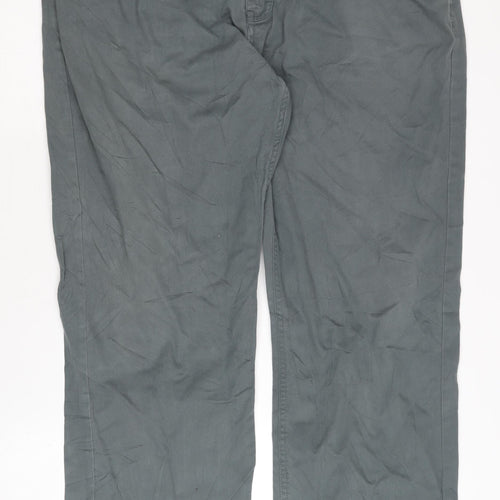 Oak Valley Men's Grey Chino Trousers Size 40