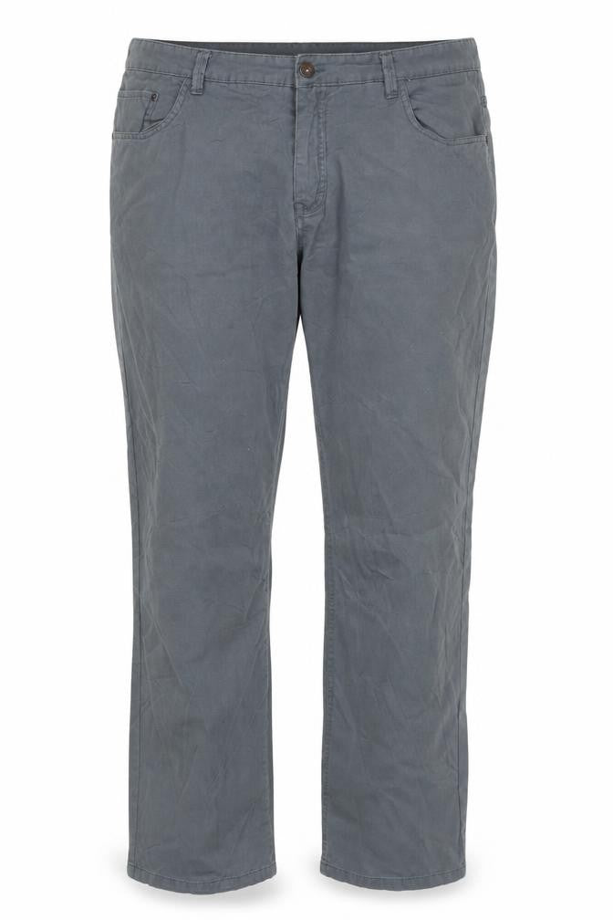 Front view of Oak Valley Men's Grey Chino Trousers, size 40