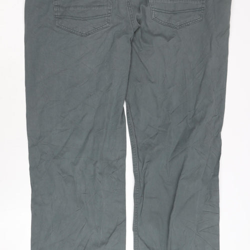 Oak Valley Men's Grey Chino Trousers Size 40