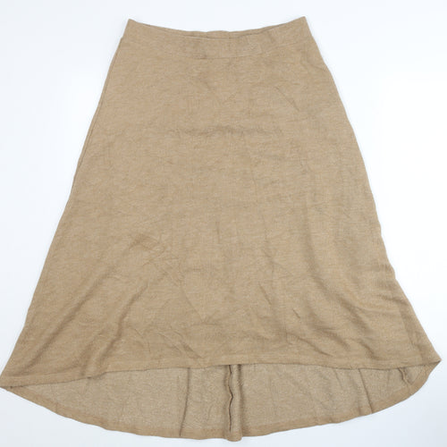 Marks and Spencer Women's Beige A-Line Skirt Size 12