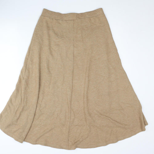 Marks and Spencer Women's Beige A-Line Skirt Size 12