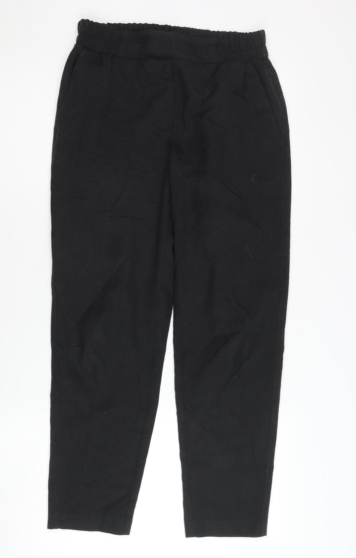 Dorothy Perkins Women's Black Straight Trousers Size 8