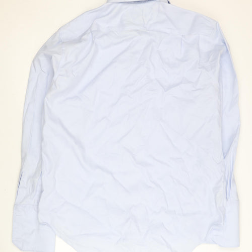 Marks and Spencer Men's Blue Long Sleeve Dress Shirt