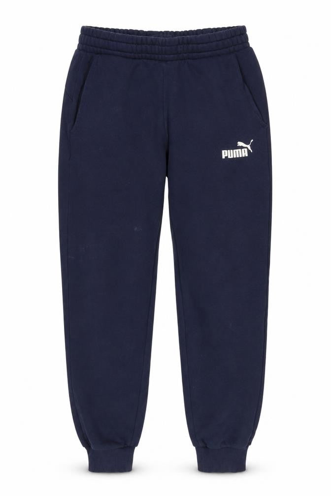 Front view of Puma Men's Blue Jogger Trousers M - Elastic Waist