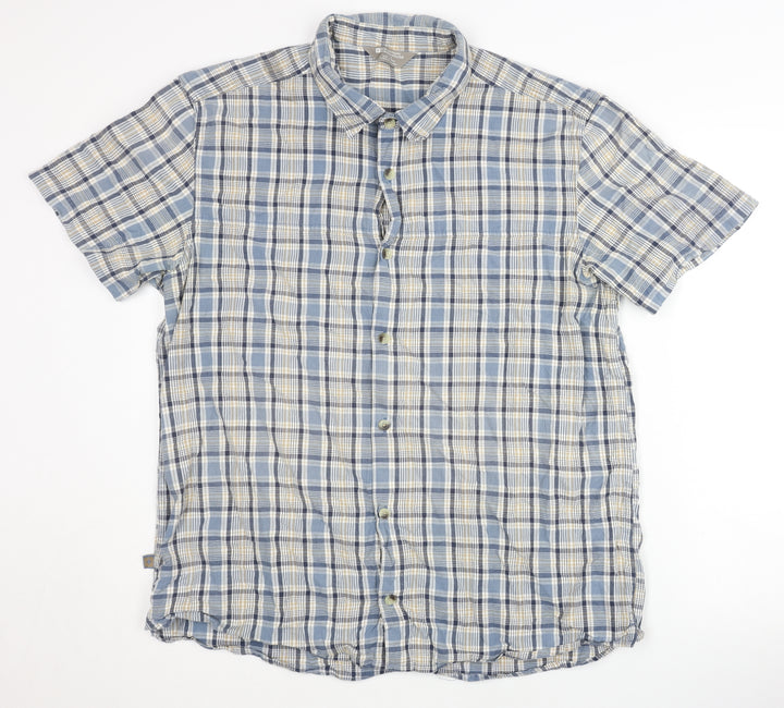 Mountain Warehouse Men's Blue Plaid Shirt XL
