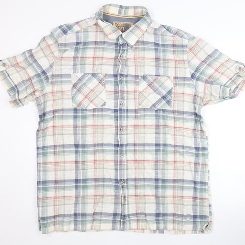 Marks and Spencer Men's XL Multicoloured Plaid Shirt