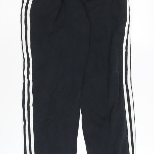 Adidas Boys Black Jogger Trousers 11-12Y Sports Activewear