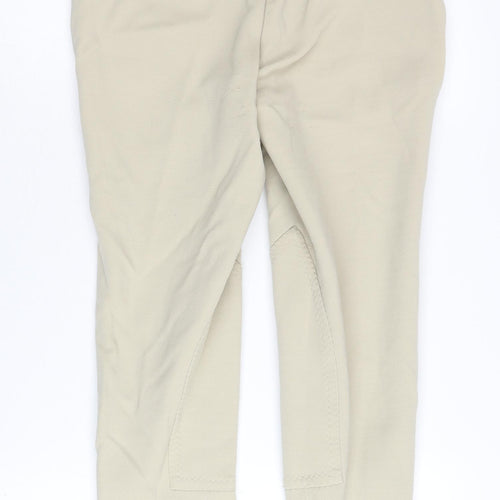 Harry Hall Women's Beige Cropped Riding Trousers, Size 8