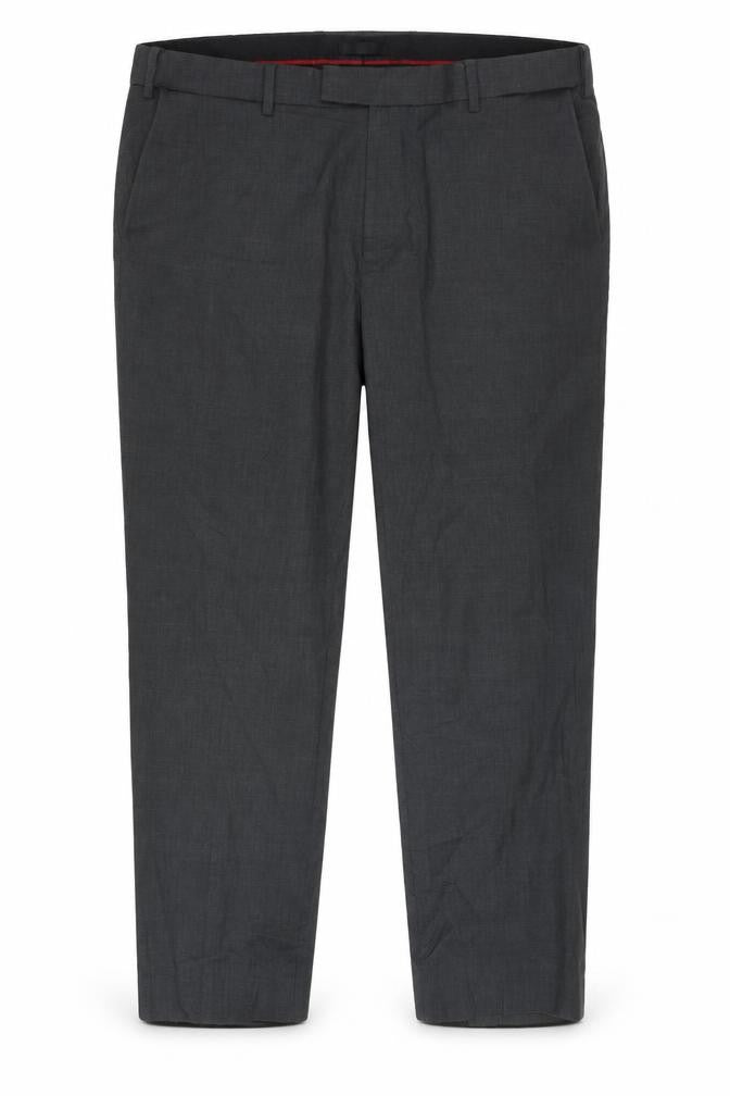 Front view of Marks & Spencer Men's Grey Regular Trousers 40