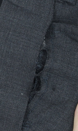Marks and Spencer Men's Grey Regular Trousers 40